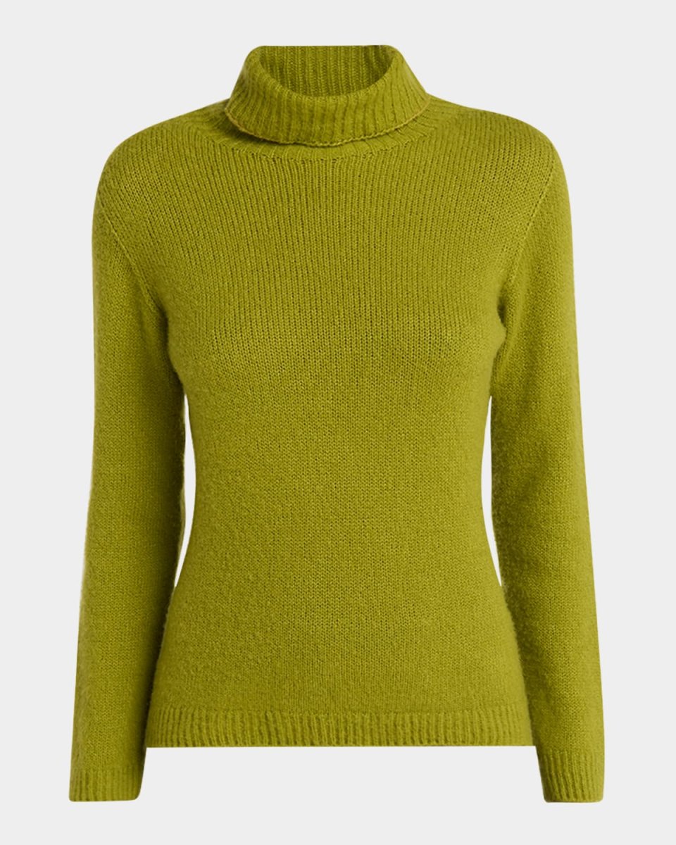 Cashmere-Silk Turtleneck Sweater